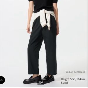 Uniqlo Black Straight-Leg Women's Pants